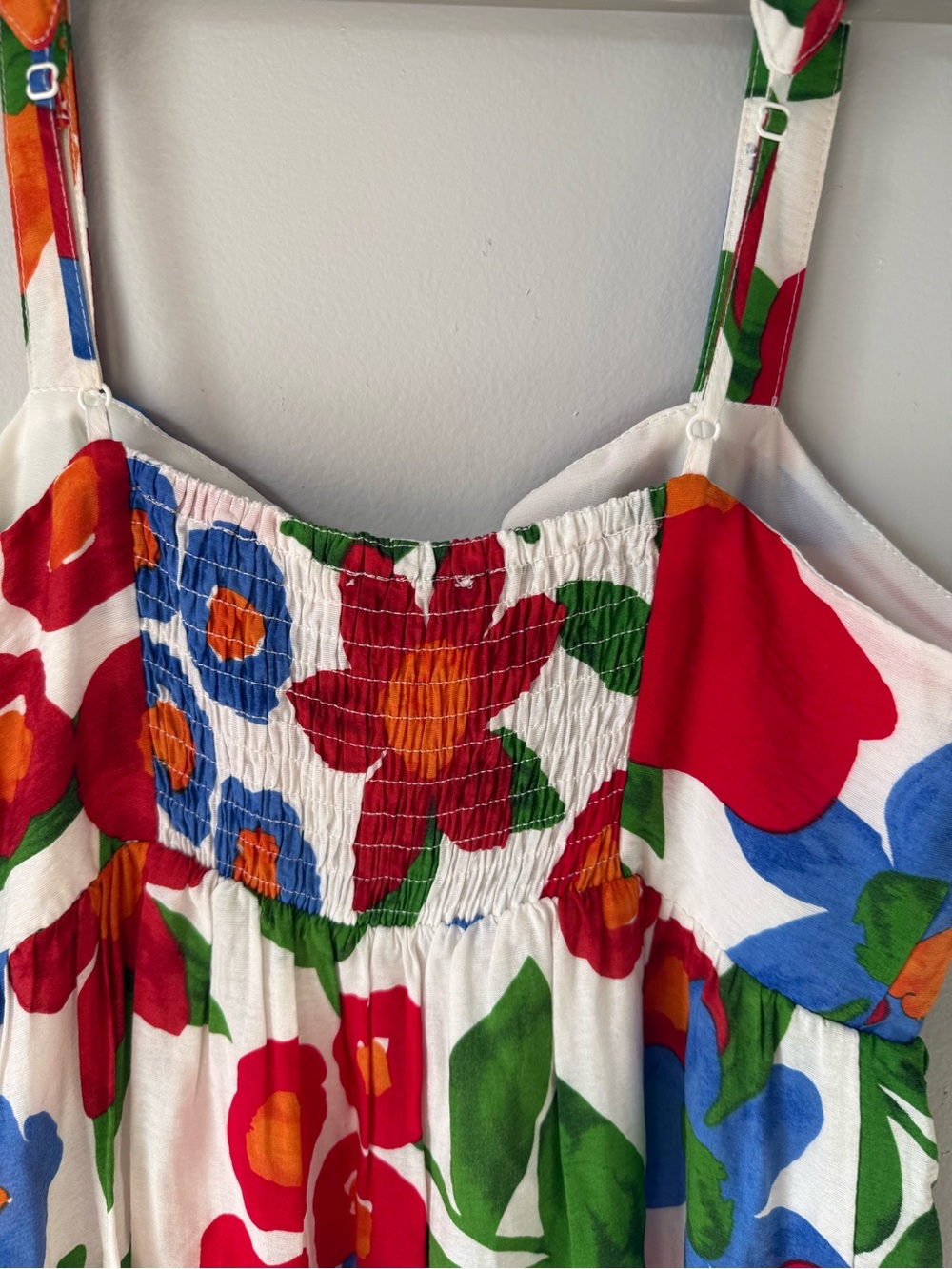 Skies Are Blue Floral Tiered Maxi Dress Long Dress Fancy Multi Color Size XS - Picture 6 of 9